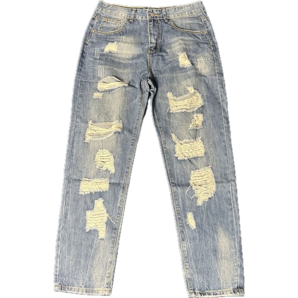 Distressed Denim Jeans
